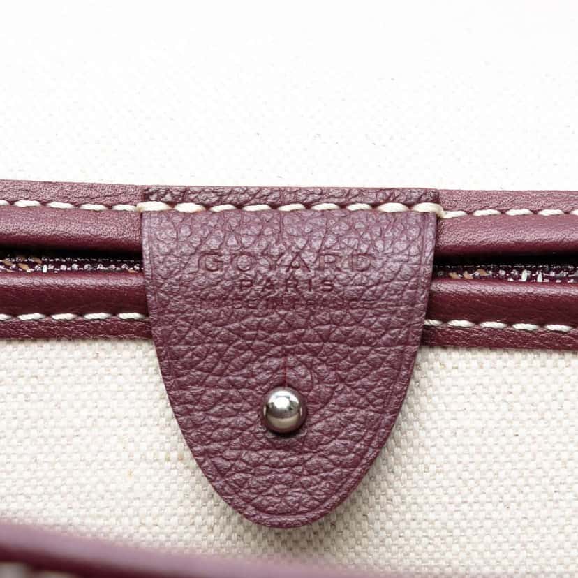 Goyard Goyardine Artois PM Red Canvas Fair condition - Box View