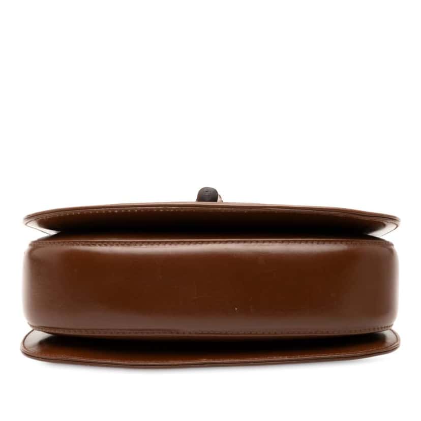 Gucci Calfskin Bamboo Night Brown Leather Good condition - Inside View