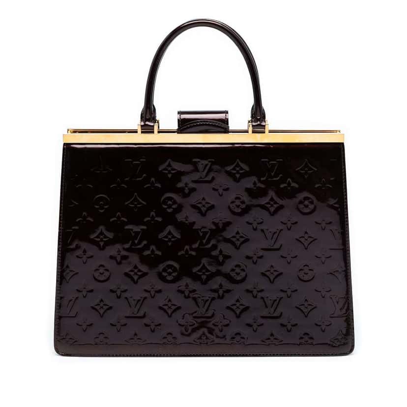 Louis Vuitton Monogram Vernis Deesse GM Purple Leather Good condition - Front View