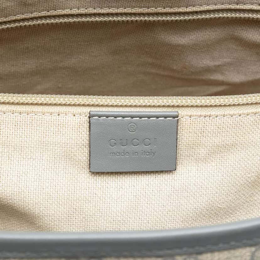Gucci GG Supreme Satchel Brown Canvas Good condition - Box View