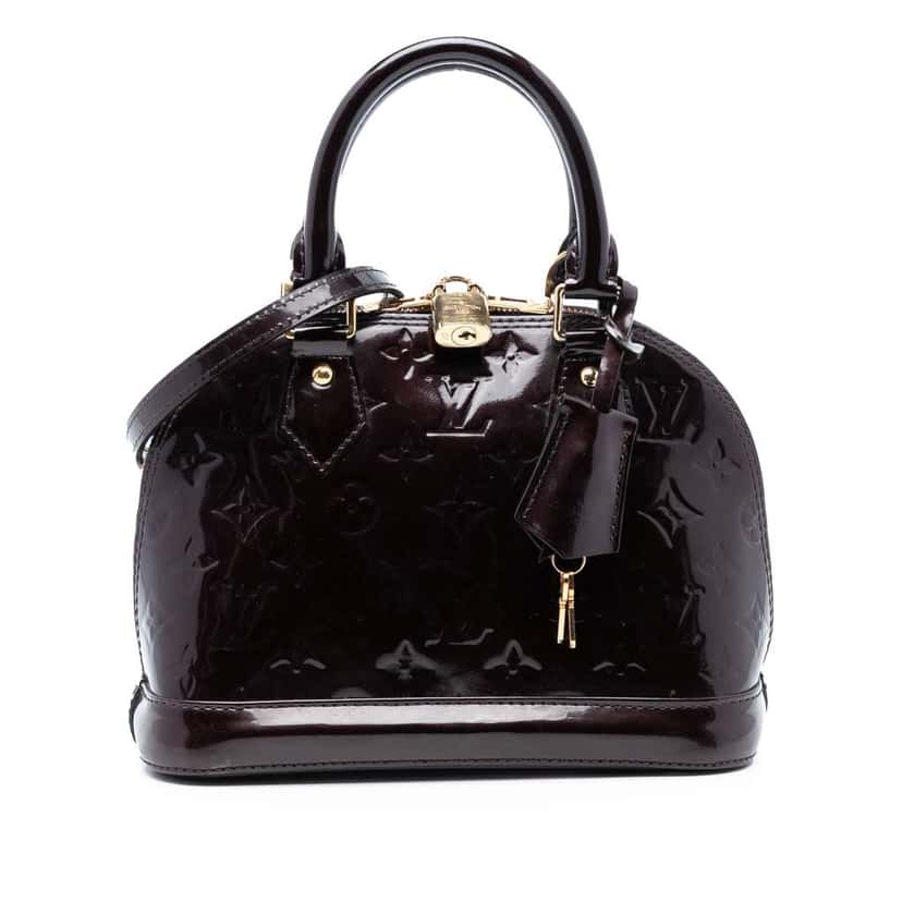Louis Vuitton Monogram Vernis Alma BB Purple Leather Good condition - Front View