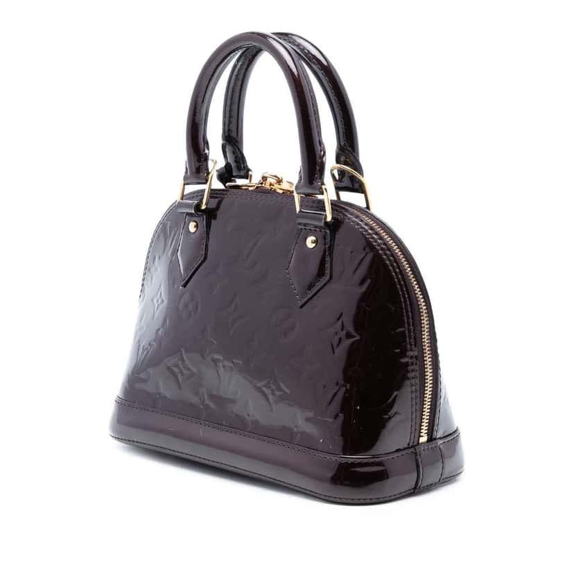 Louis Vuitton Monogram Vernis Alma BB Purple Leather Good condition - Back View