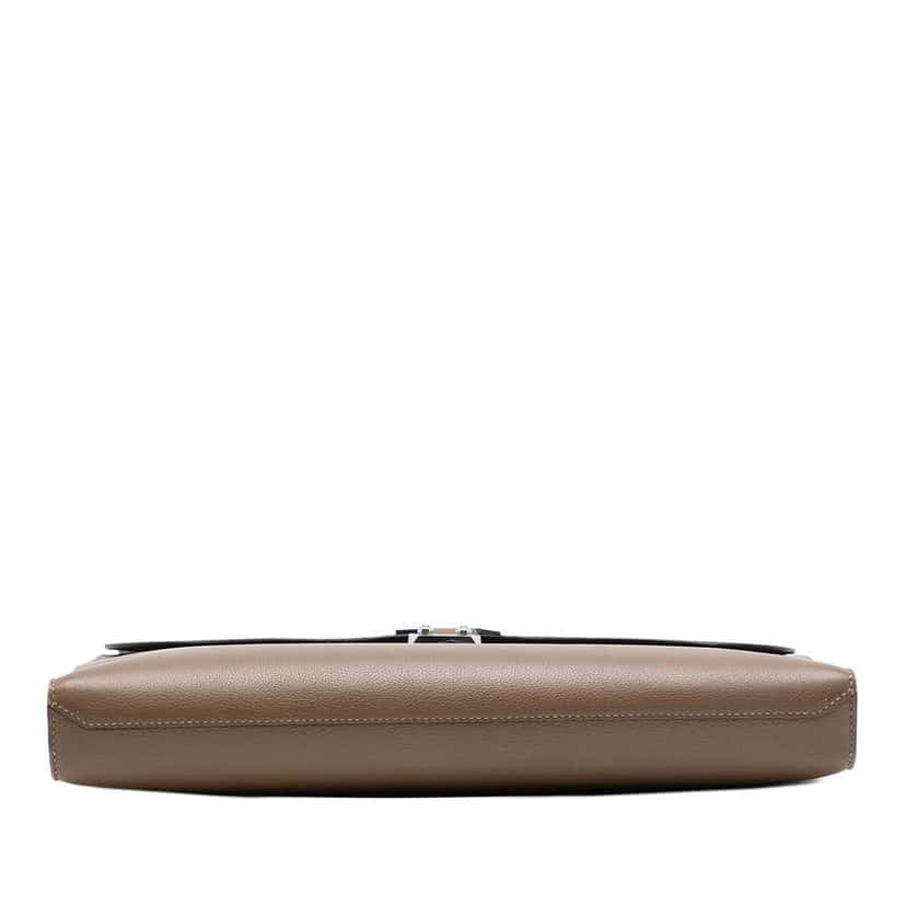 Hermès Evercolor Sac A Depeches 38 Brown Leather Good condition - Inside View