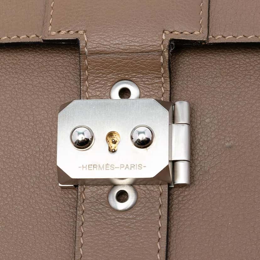 Hermès Evercolor Sac A Depeches 38 Brown Leather Good condition - Box View