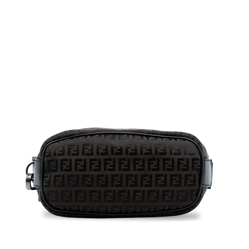 Fendi Zucchino Canvas Shoulder Bag Brown Canvas Very good condition - Inside View