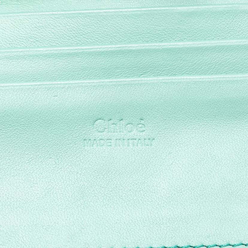 Chloé Small Suede and Calfskin Faye Crossbody Green Leather Good condition - Box View