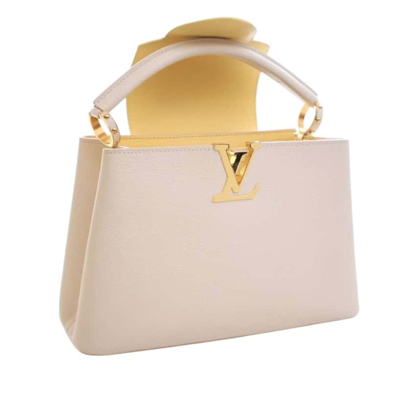 Louis Vuitton Taurillon Capucines PM White Leather Good condition - Box View