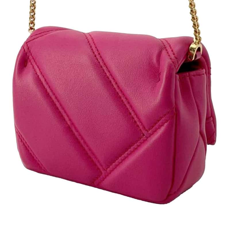 Bvlgari Micro Leather Serpenti Cabochon Satchel Pink Leather Good condition - Back View