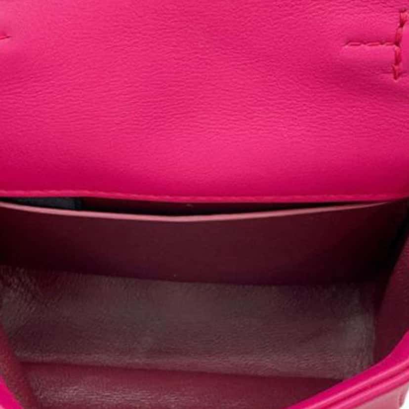 Bvlgari Micro Leather Serpenti Cabochon Satchel Pink Leather Good condition - Model View