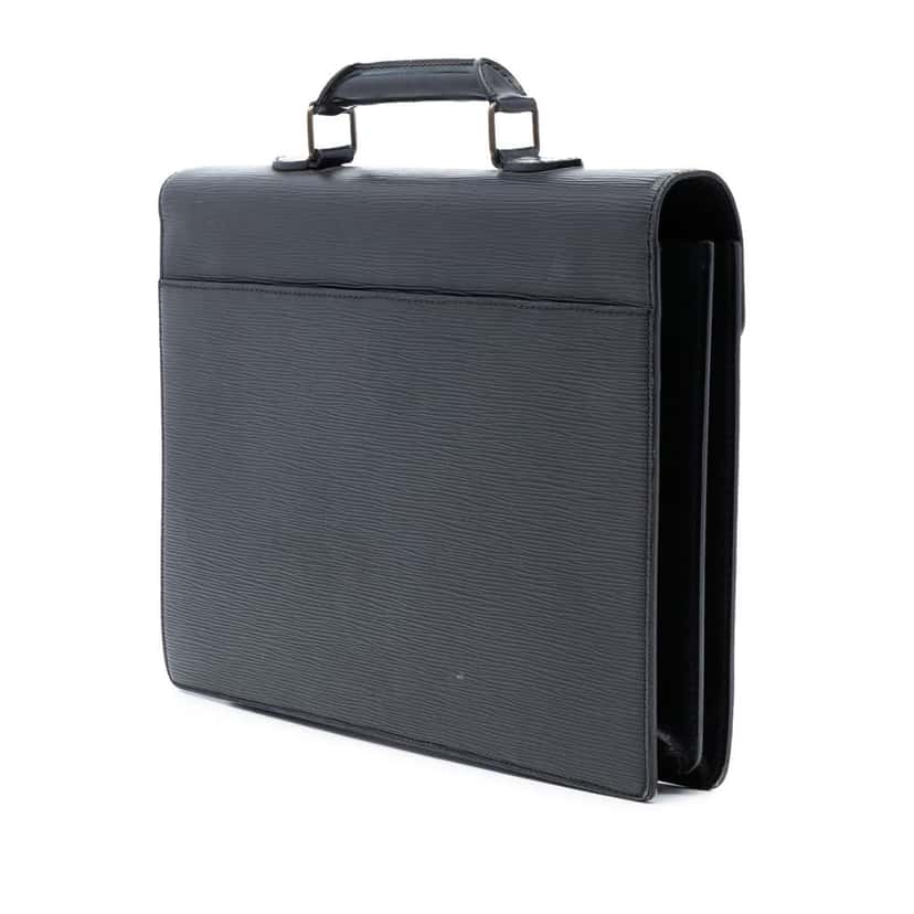 Louis Vuitton Epi Serviette Ambassadeur Black Leather Good condition - Back View