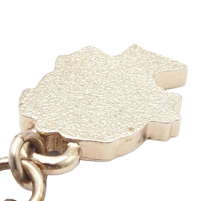 Chanel Gold Plated Resin Train Tag Pendant Necklace Gold Metal Good condition - Box View