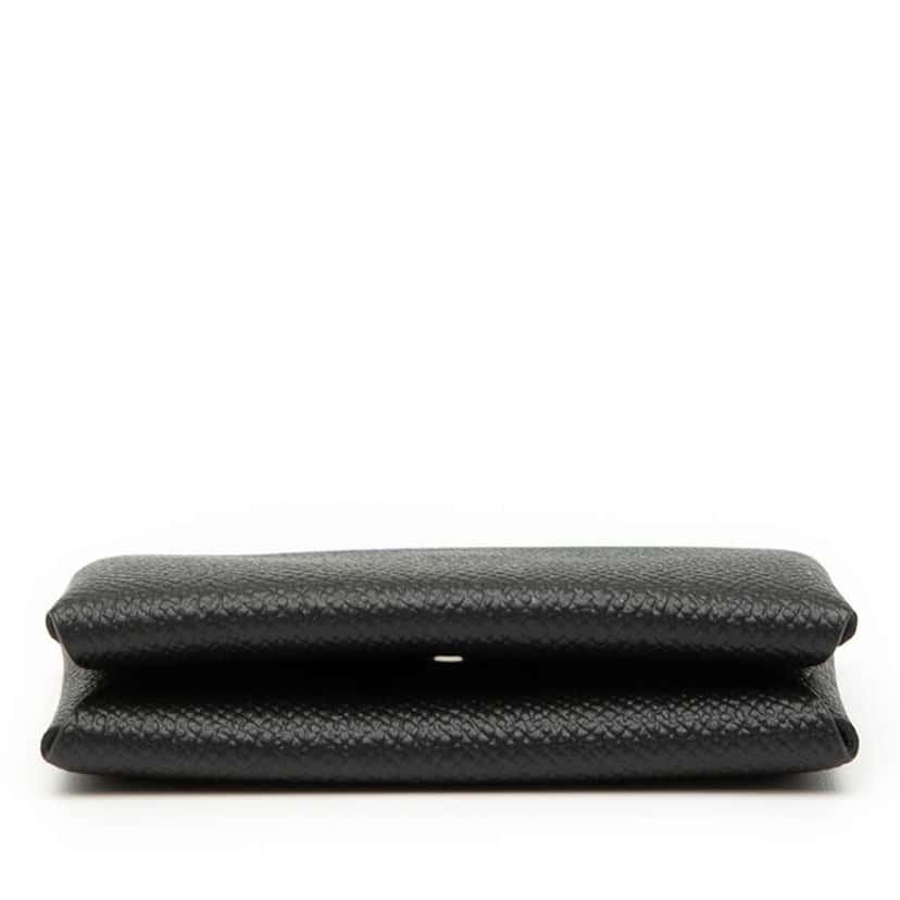 Hermès Epsom Calvi Card Holder Black Leather Good condition - Inside View