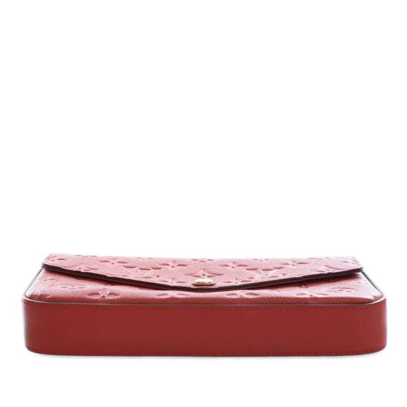 Louis Vuitton Monogram Empreinte Pochette Felicie Red Leather Good condition - Model View