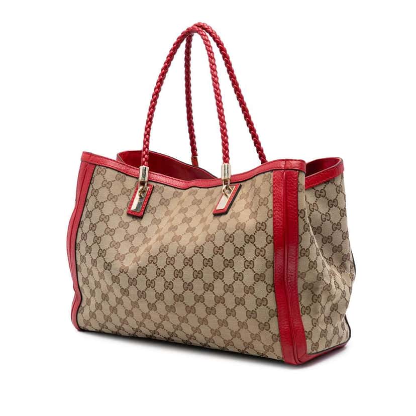 Gucci Medium GG Canvas Bella Tote Brown Canvas Good condition - Back View