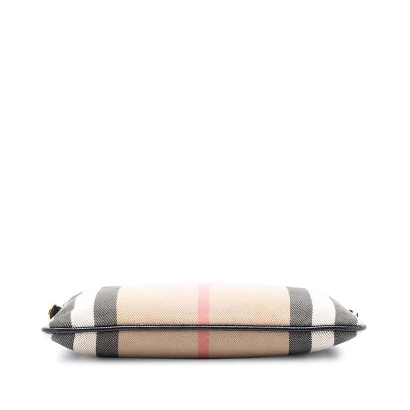 Burberry Mega Check Canvas Peyton Crossbody Brown Canvas Good condition - Inside View