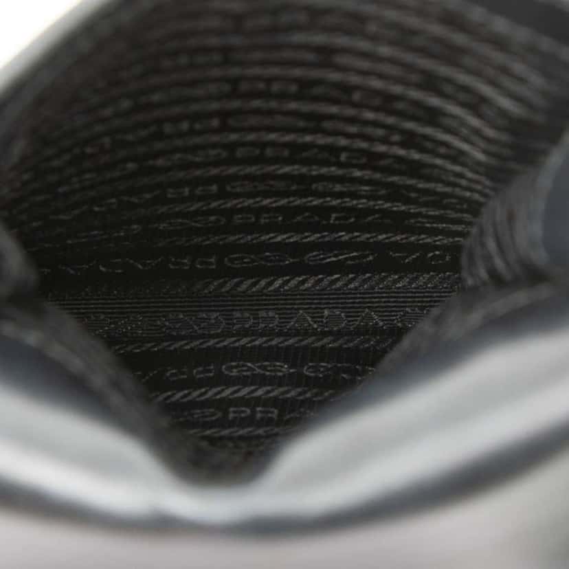 Prada Mini Saffiano Lux Top Handle Bag Black Leather Good condition - Model View