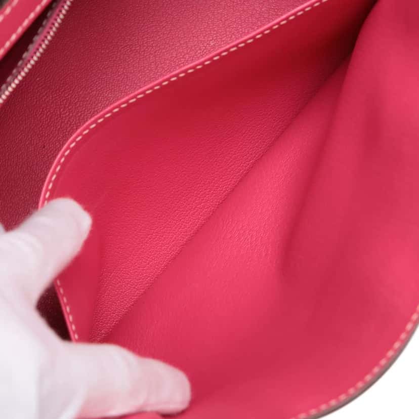 Hermès Epsom Birkin Retourne 30 Pink Leather Good condition - Inside View