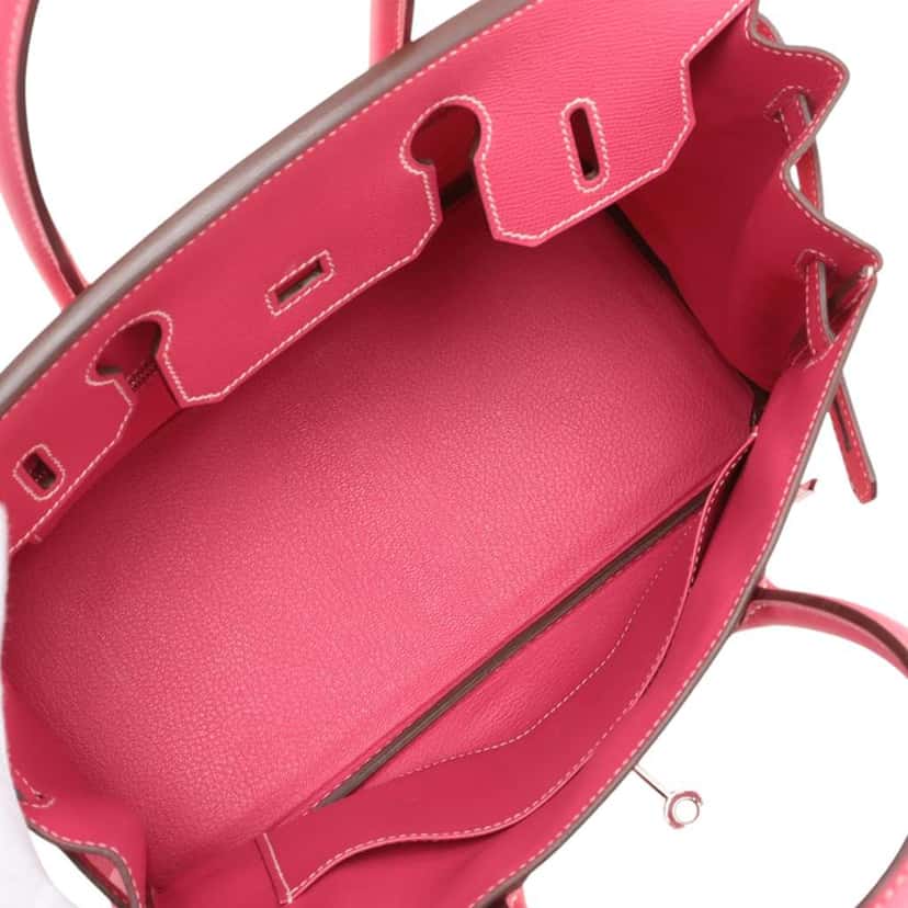 Hermès Epsom Birkin Retourne 30 Pink Leather Good condition - Model View