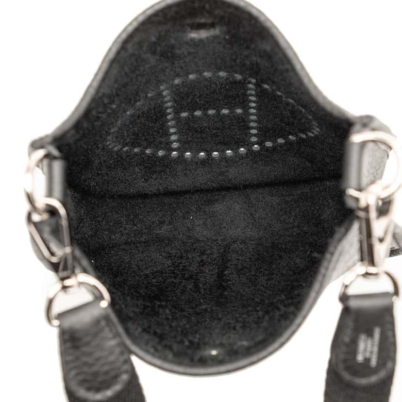 Hermès Clemence Evelyne TPM Black Leather Very good condition - Model View