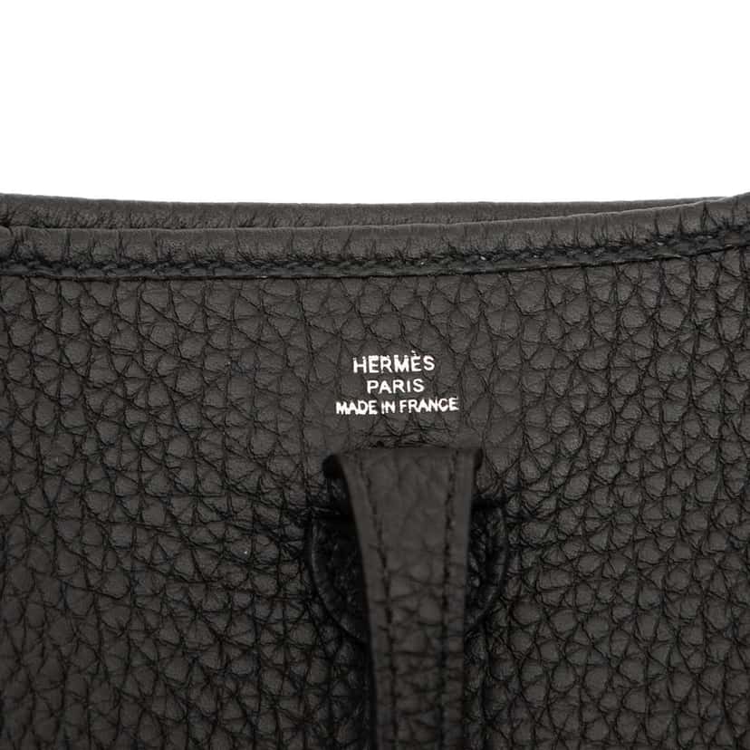 Hermès Clemence Evelyne TPM Black Leather Very good condition - Box View