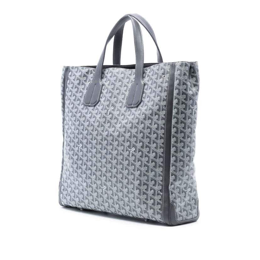 Goyard Goyardine Voltaire Grey Canvas Very good condition - Back View