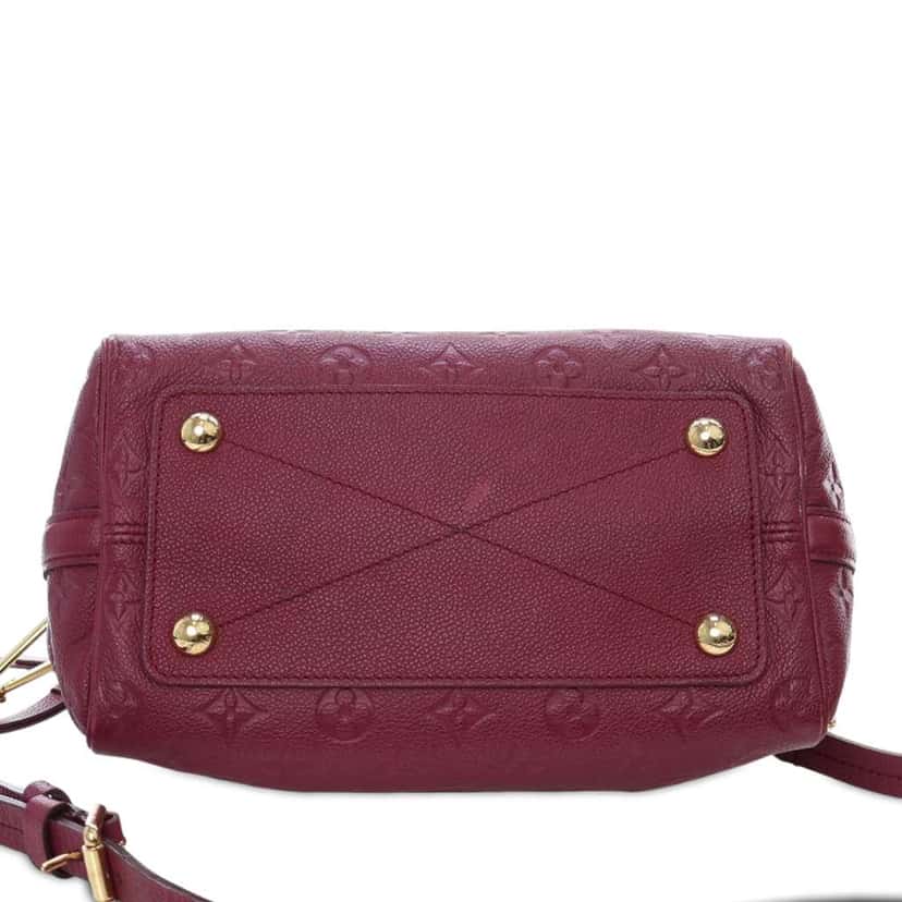 Louis Vuitton Monogram Empreinte Speedy Bandouliere 25 Red Leather Good condition - Model View