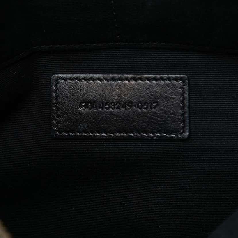 Saint Laurent Croc Embossed Leather Monogram iPad Case Black Leather Good condition - Box View