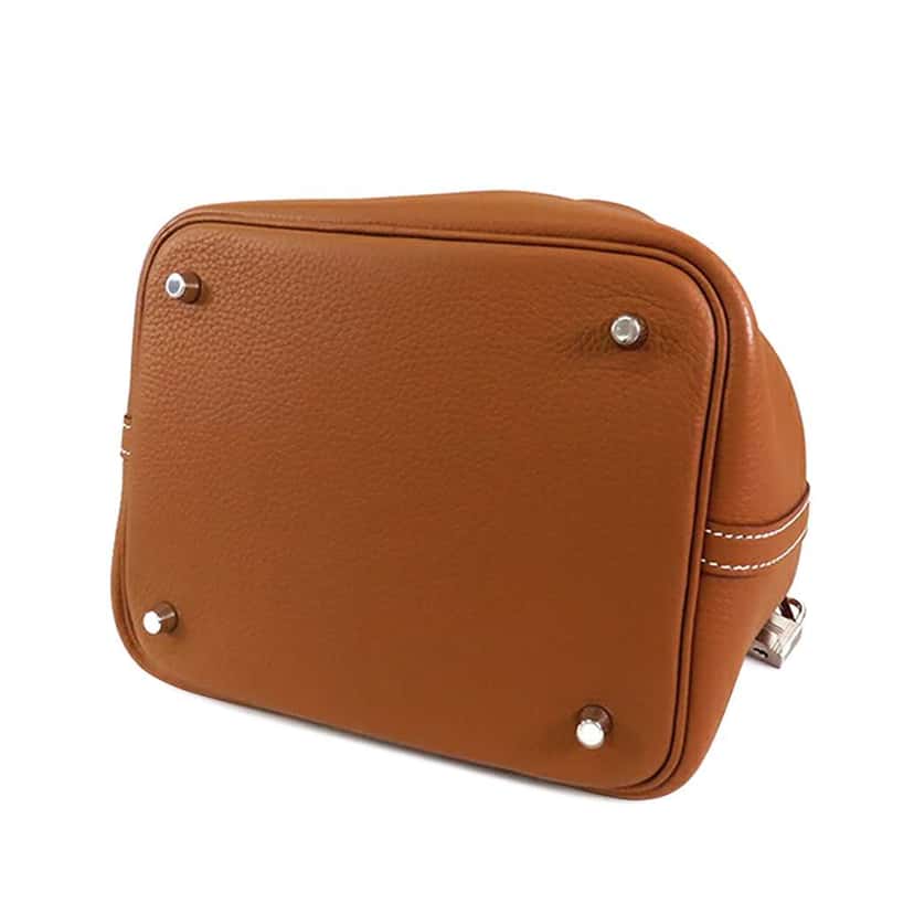 Hermès Clemence Picotin Lock 22 Brown Leather Good condition - Inside View