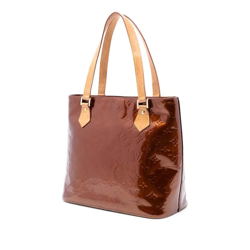 Louis Vuitton Monogram Vernis Houston Brown Leather Good condition - Back View