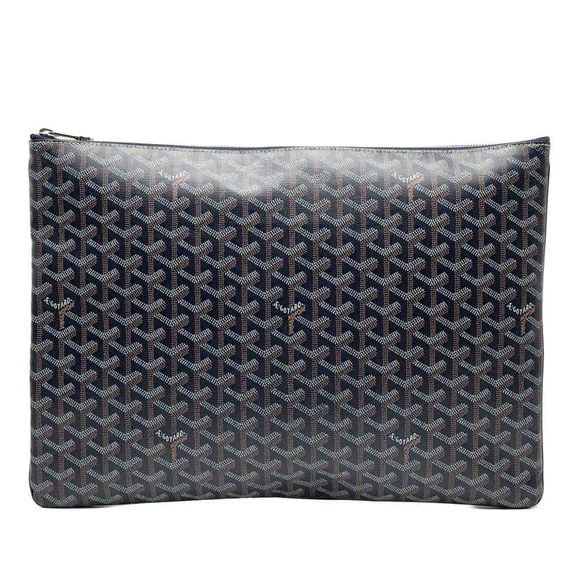 Goyard Goyardine Senat GM Blue Canvas Good condition - Front View