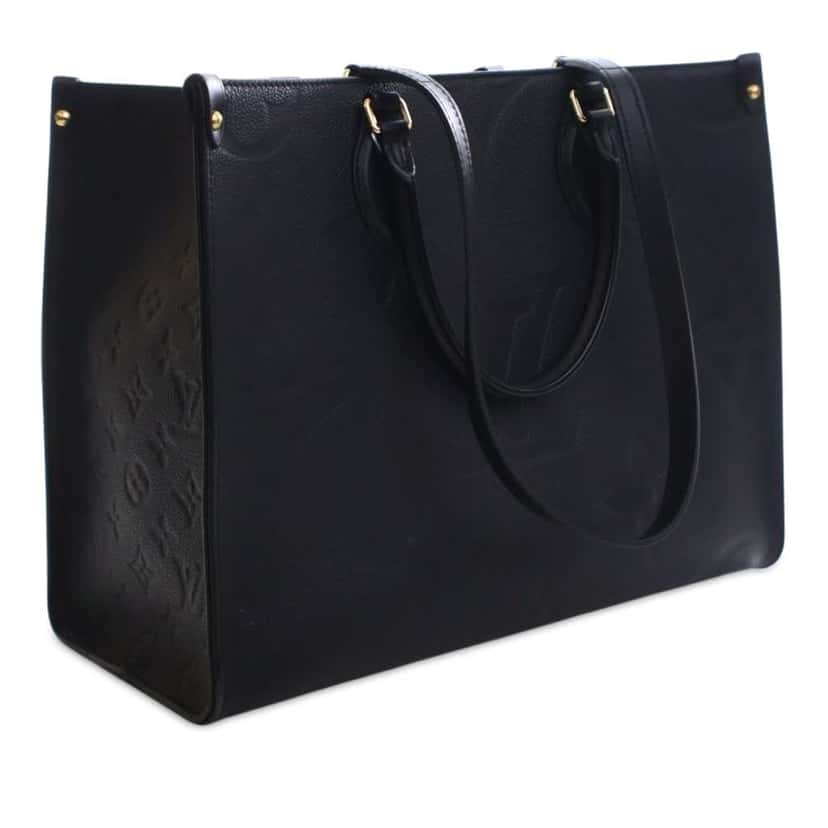 Louis Vuitton Monogram Empreinte Onthego MM Black Leather Good condition - Back View