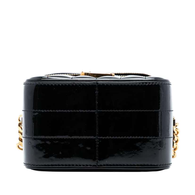 Saint Laurent Patent Vicky Vanity Bag Black Leather Very good condition - Inside View