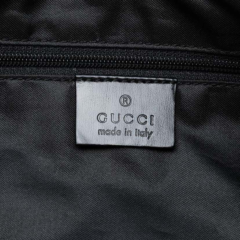 Gucci GG Suede Hobo Black Leather Good condition - Box View