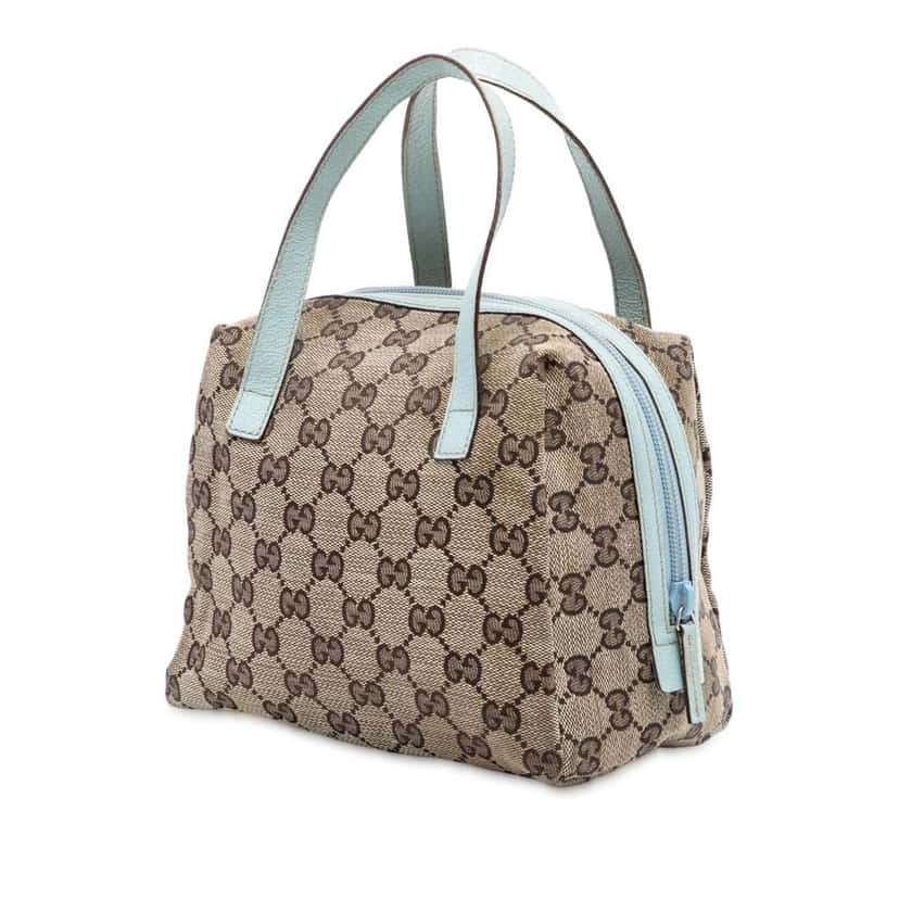 Gucci Mini GG Canvas Balthus Tofu Bag Brown Canvas Good condition - Back View