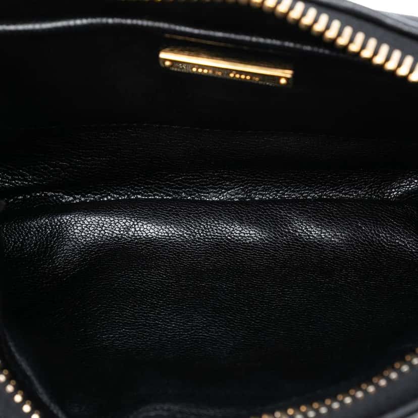 Miu Miu Matelasse Leather Satchel Black Leather Good condition - Model View