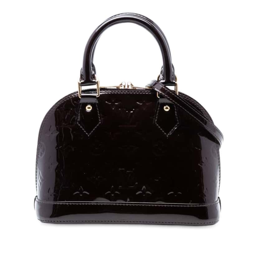 Louis Vuitton Monogram Vernis Alma BB Purple Leather Good condition - Front View