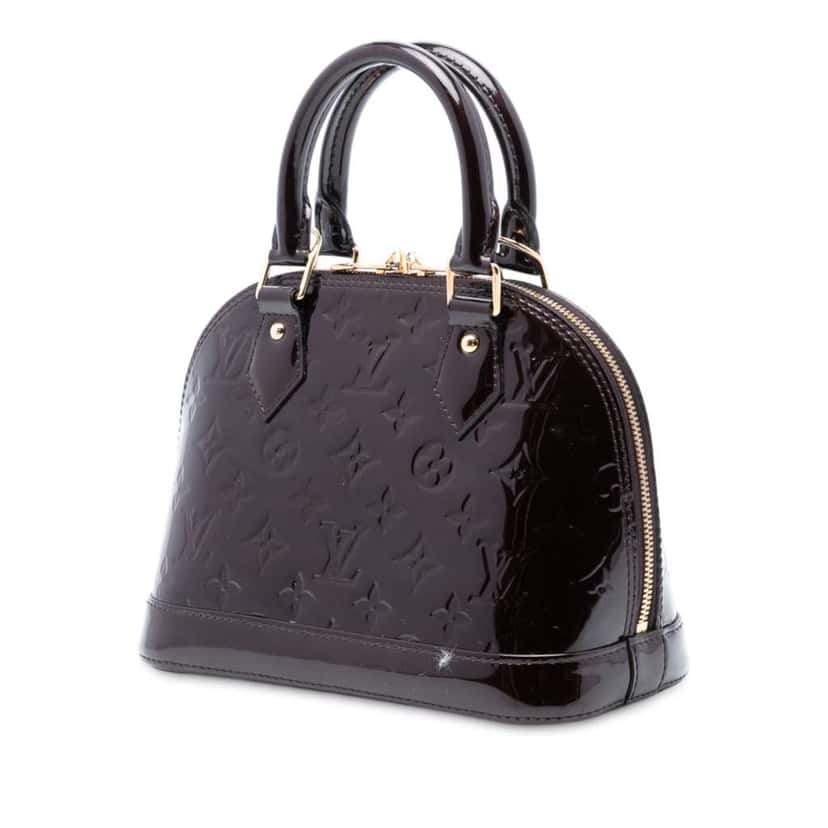 Louis Vuitton Monogram Vernis Alma BB Purple Leather Good condition - Back View