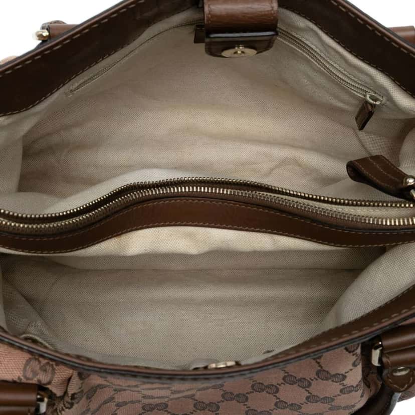 Gucci GG Canvas Sukey Tote Brown Canvas Good condition - Model View