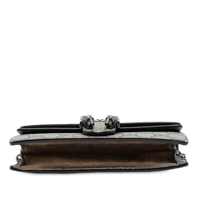 Gucci Mini GG Supreme Dionysus Crossbody Brown Canvas Good condition - Inside View
