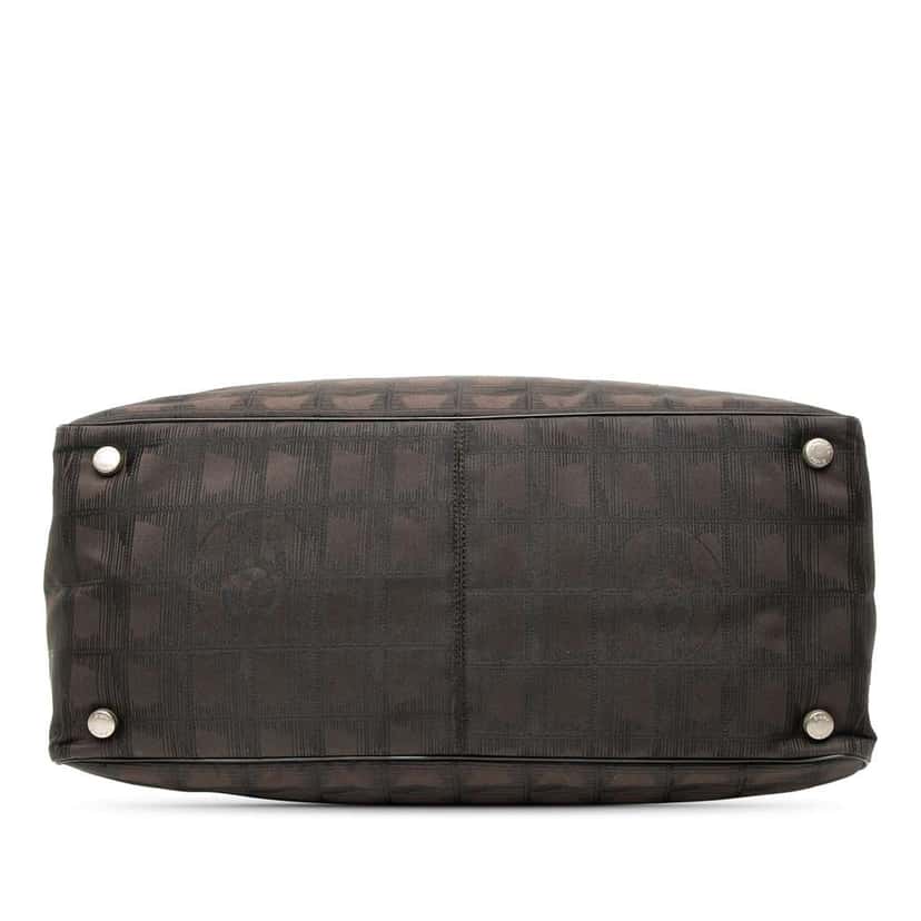 Chanel New Travel Line Nylon Tote Brown Good condition - Inside View