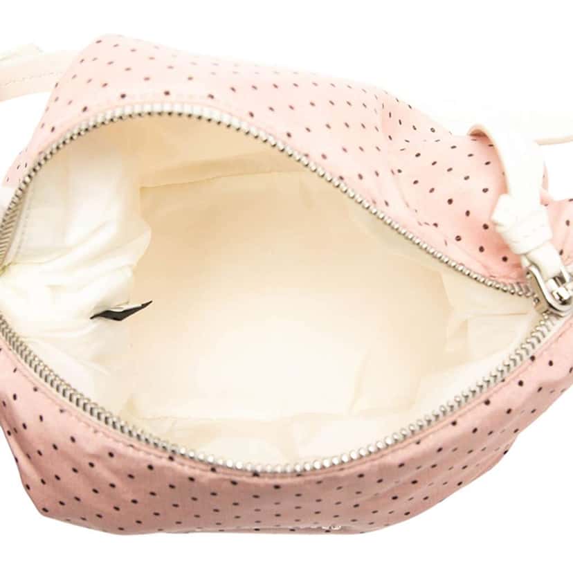 Miu Miu Nylon Polka Dot Shoulder Bag Pink Good condition - Model View