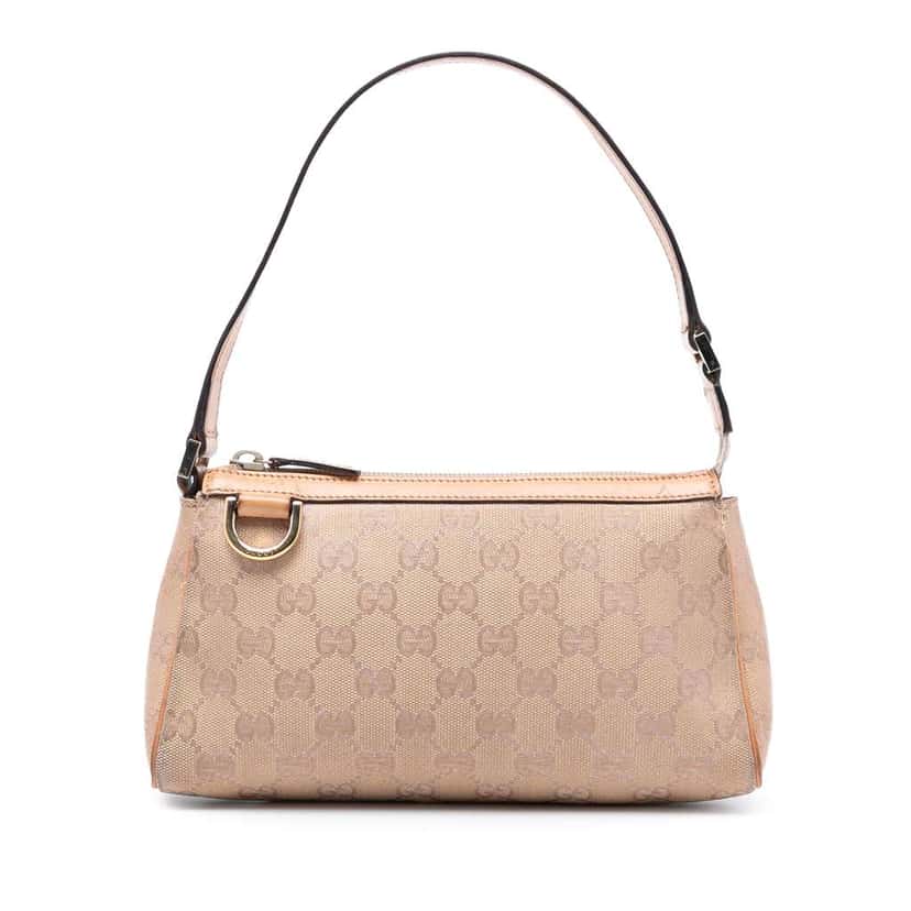 Gucci GG Canvas Abbey D Ring Pochette Brown Canvas Good condition - Front View
