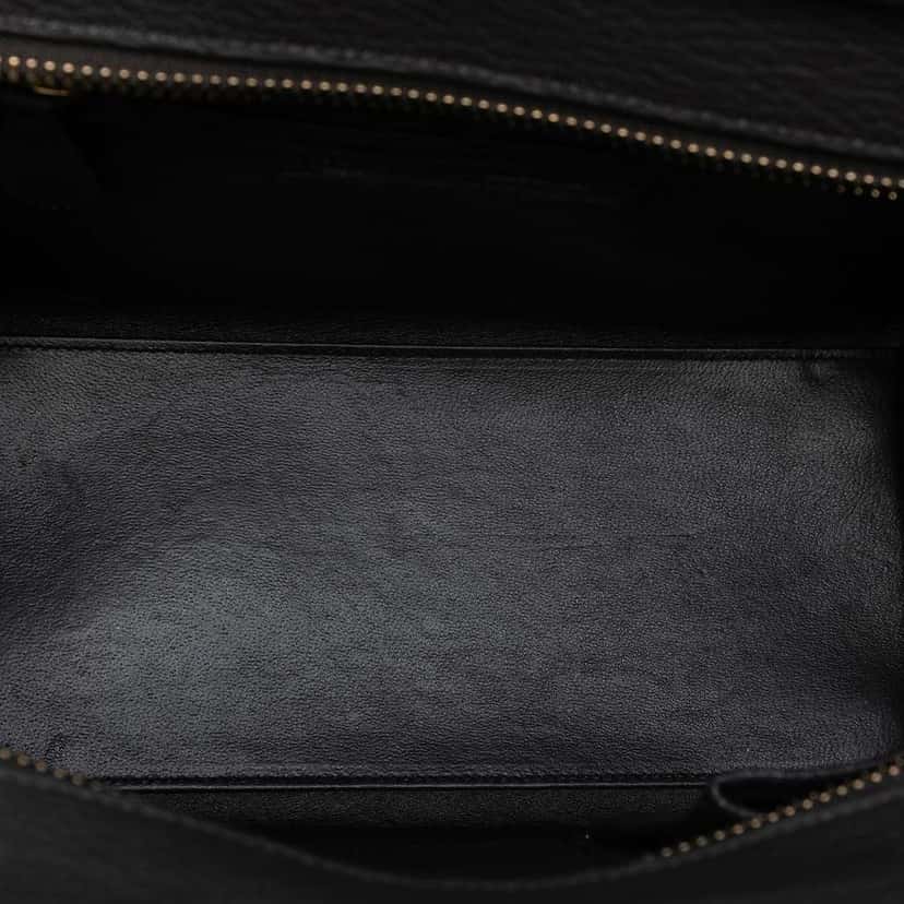 Celine Micro Leather Luggage Tote Brown Leather Good condition - Model View