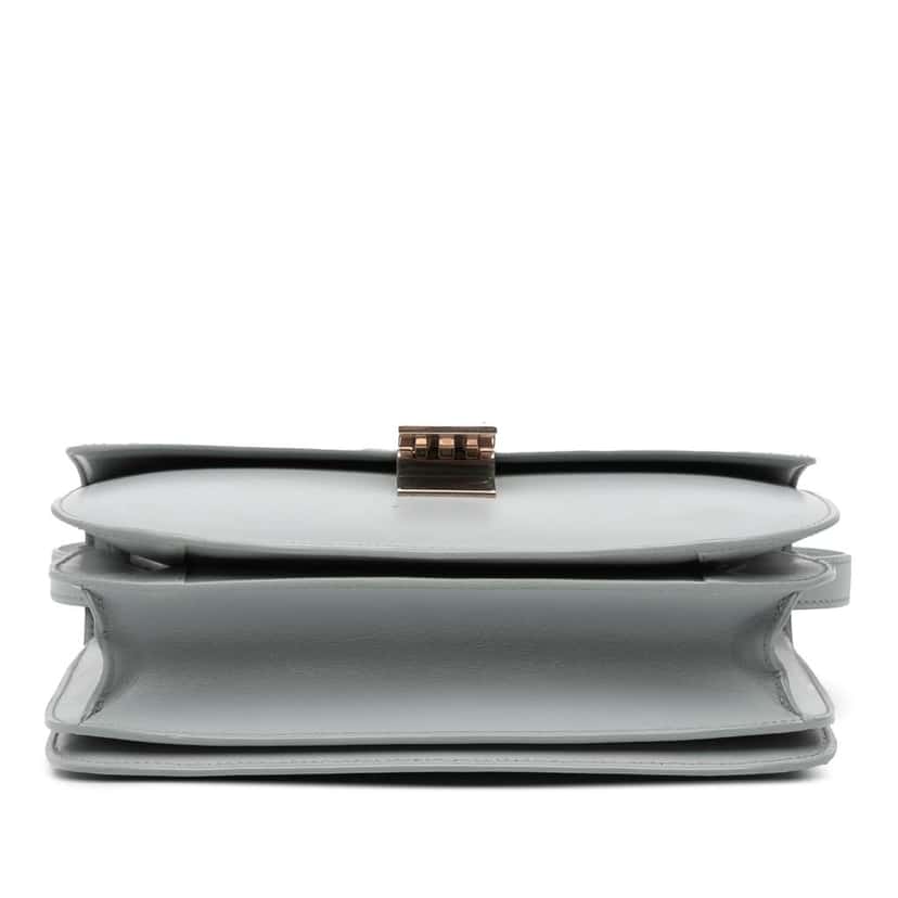 Celine Medium Liege Calfskin Classic Box Grey Leather Good condition - Inside View