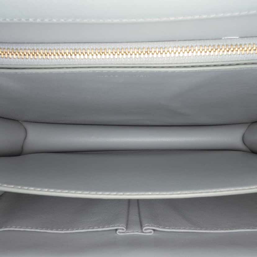 Celine Medium Liege Calfskin Classic Box Grey Leather Good condition - Model View