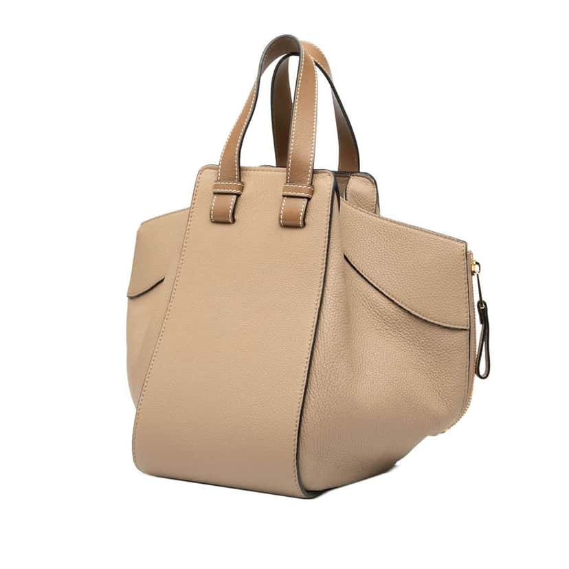 Loewe Small Leather Hammock Bag Brown Leather Good condition - Back View