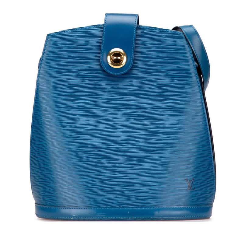 Louis Vuitton Epi Cluny Blue Leather Good condition - Front View
