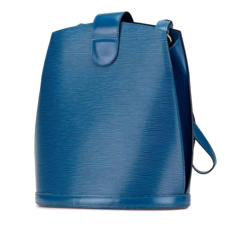 Louis Vuitton Epi Cluny Blue Leather Good condition - Back View
