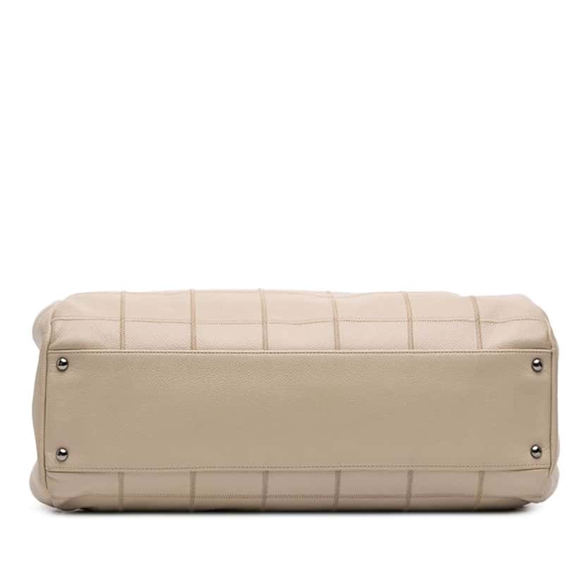 Chanel Caviar Chocolate Bar Shoulder Bag Brown Leather Fair condition - Inside View