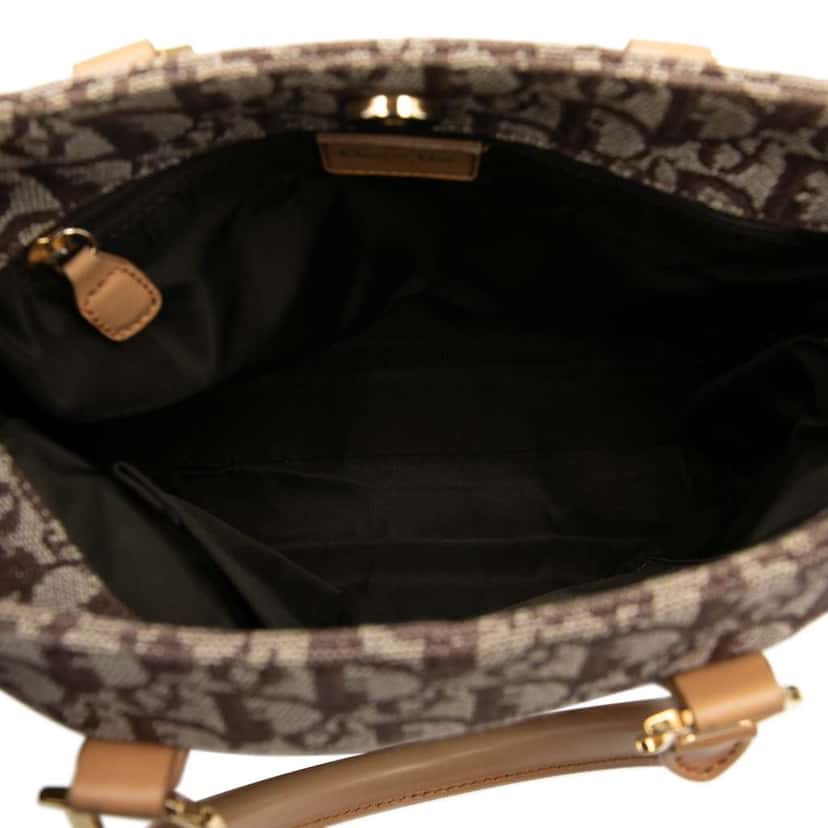 Dior Diorissimo Trotter Canvas Tote Brown Canvas Very good condition - Model View